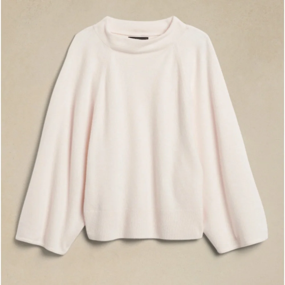 NWT BANANA REPUBLIC CALVINA CASHMERE TOP - Picture 9 of 9